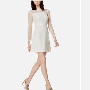Ivory cocktail shift dress